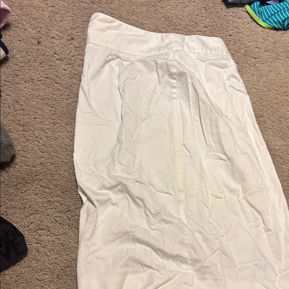 Grace & Lace Cream Maxi Pencil Skirt Casual